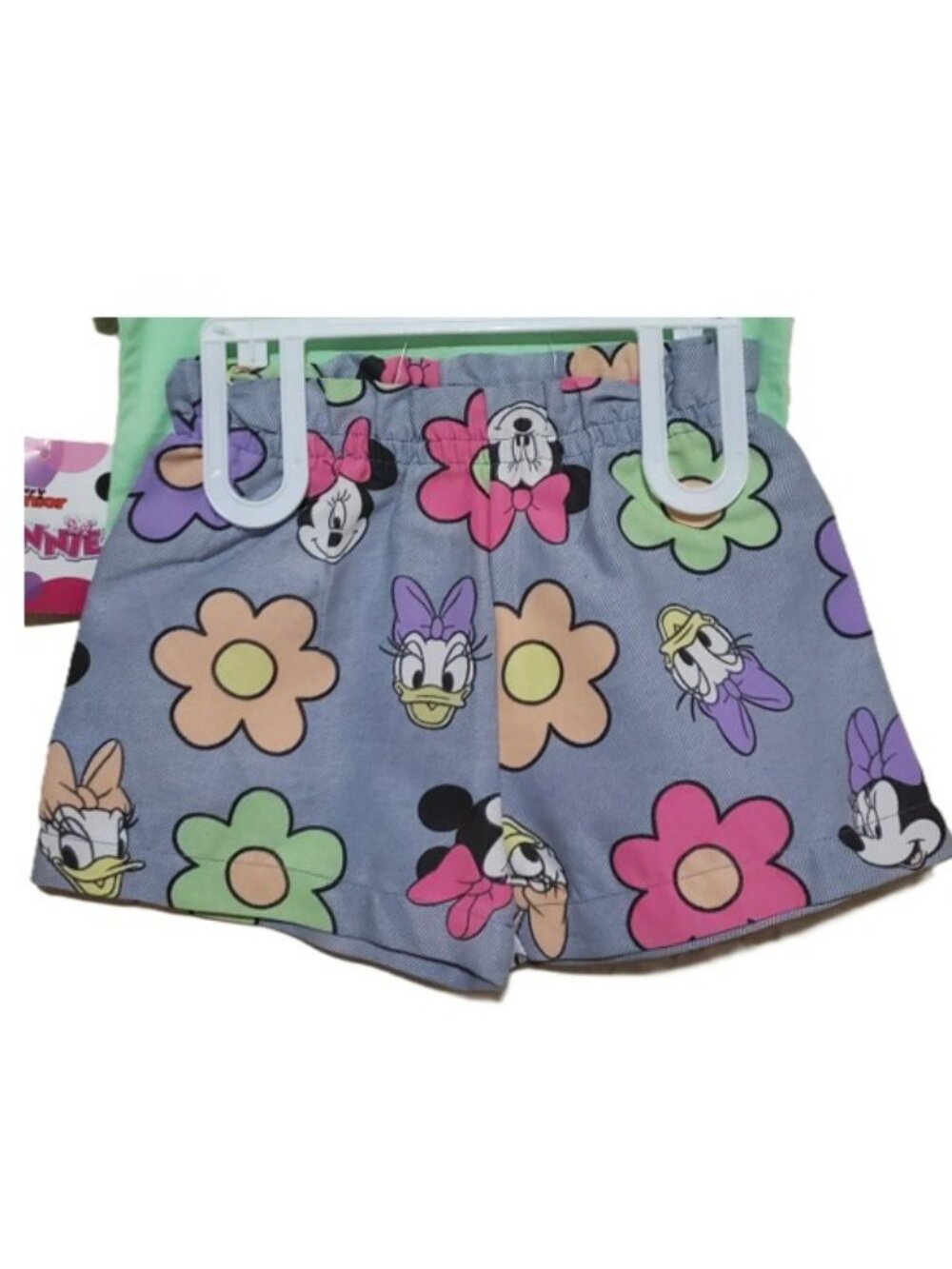 NWT. DISNEY MINNIE Girls Tee & Short 2-Pc Set - Picture 2 of 2